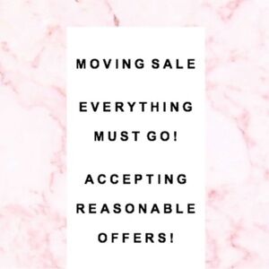 Moving Sale Announcement
